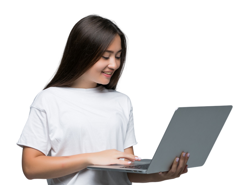 Seller comparing estate agent fees on a laptop
